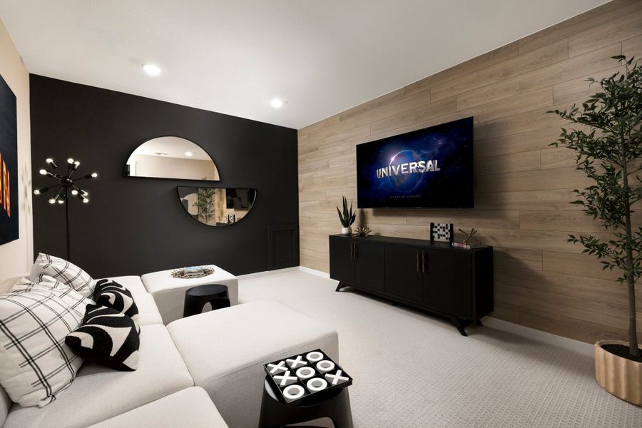 Representative furnished interior of a home built from the McKinney by Tri Pointe Homes in Lariat, Liberty Hill (Image 42).