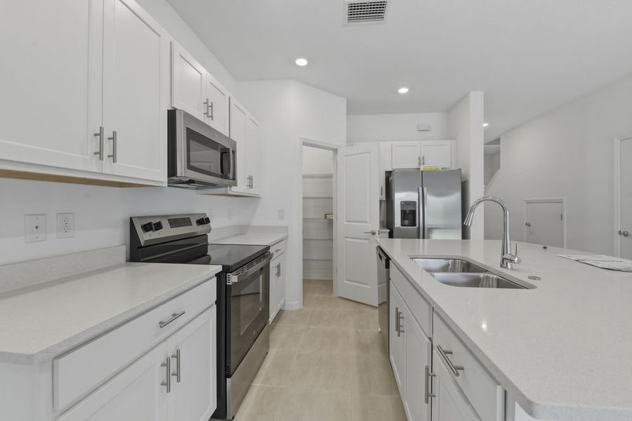 Furnished interior view inside a new home in Vinterra Townhomes, Nokomis (Image 5). Furnished interior view inside a new home in Vinterra Townhomes, Nokomis (Image 5).