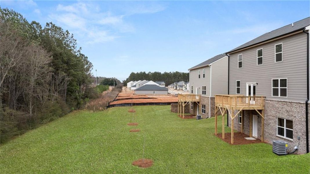 Exterior details and patio area of a home in The Reserve at Calcutta, Stockbridge (Image 27).