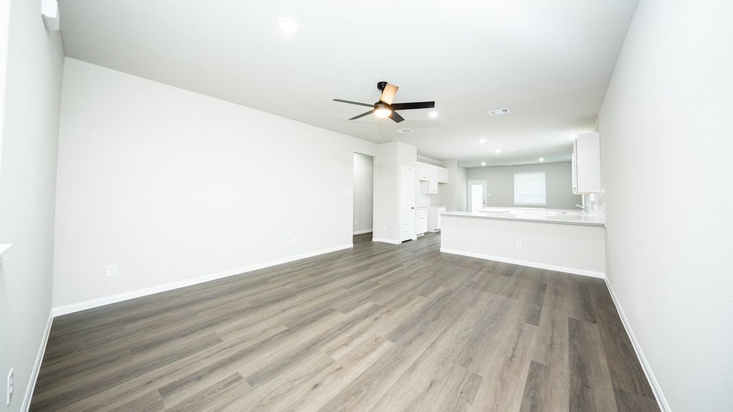 Family Room to Kitchen and Dining Area Family Room to Kitchen and Dining Area