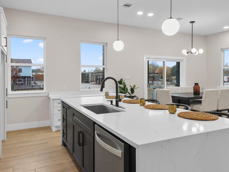 Furnished interior view inside a new home in , Houston (Image 6). Furnished interior view inside a new home in , Houston (Image 6).