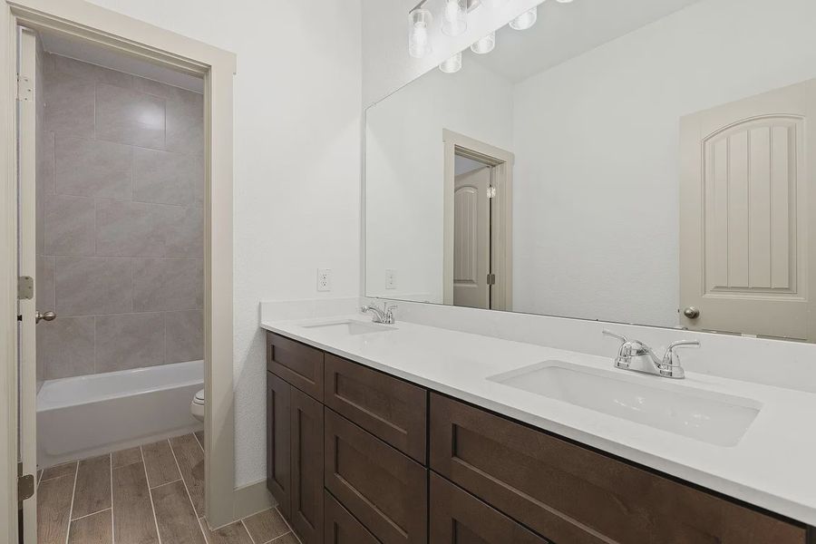 Furnished interior view inside a new home in Enclave at Cele, Pflugerville (Image 14).