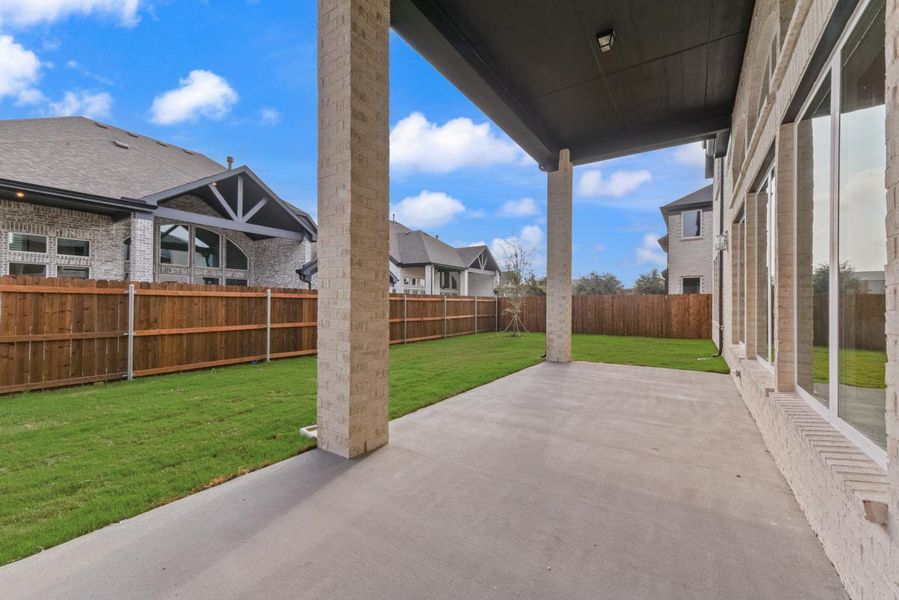 Exterior details and patio area of a home in Cedar Ridge Estates, Grand Prairie (Image 2). Exterior details and patio area of a home in Cedar Ridge Estates, Grand Prairie (Image 2).