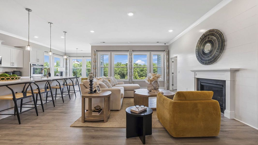 Furnished interior view inside a new home in Cottonwood Ridge, Piedmont (Image 17).
