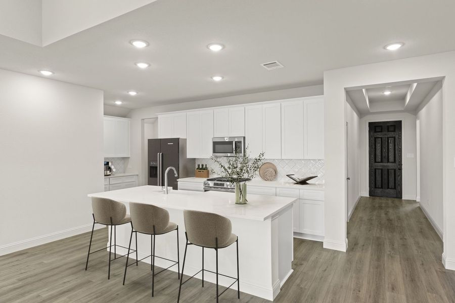 Furnished interior view inside a new home in Creekside, Royse City (Image 9).