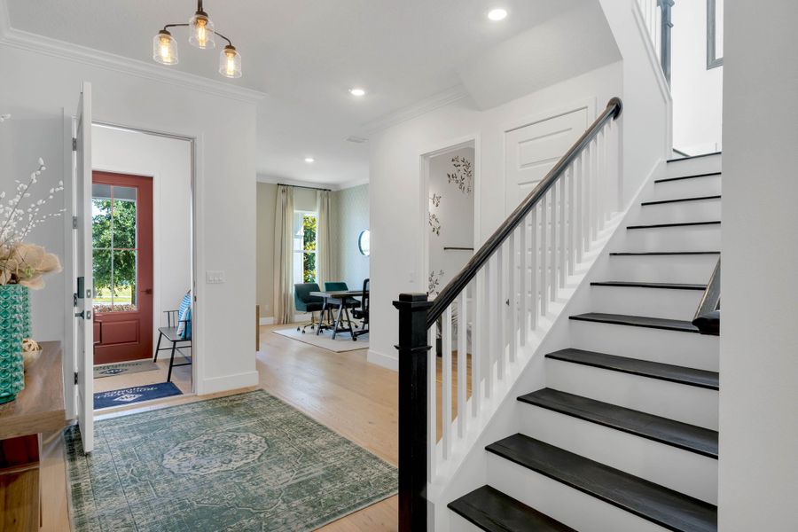 Representative furnished interior of a home built from the Eliot by Rockwell Homes in Northlake at Ovation, Winter Garden (Image 18). Representative furnished interior of a home built from the Eliot by Rockwell Homes in Northlake at Ovation, Winter Garden (Image 18).