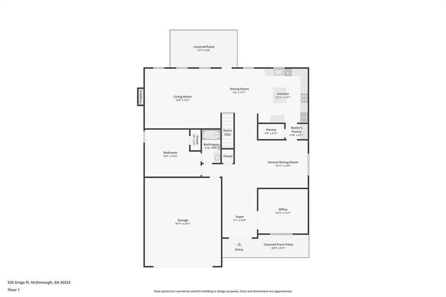 2D floor plan layout of this home in , McDonough, GA (Image 7).