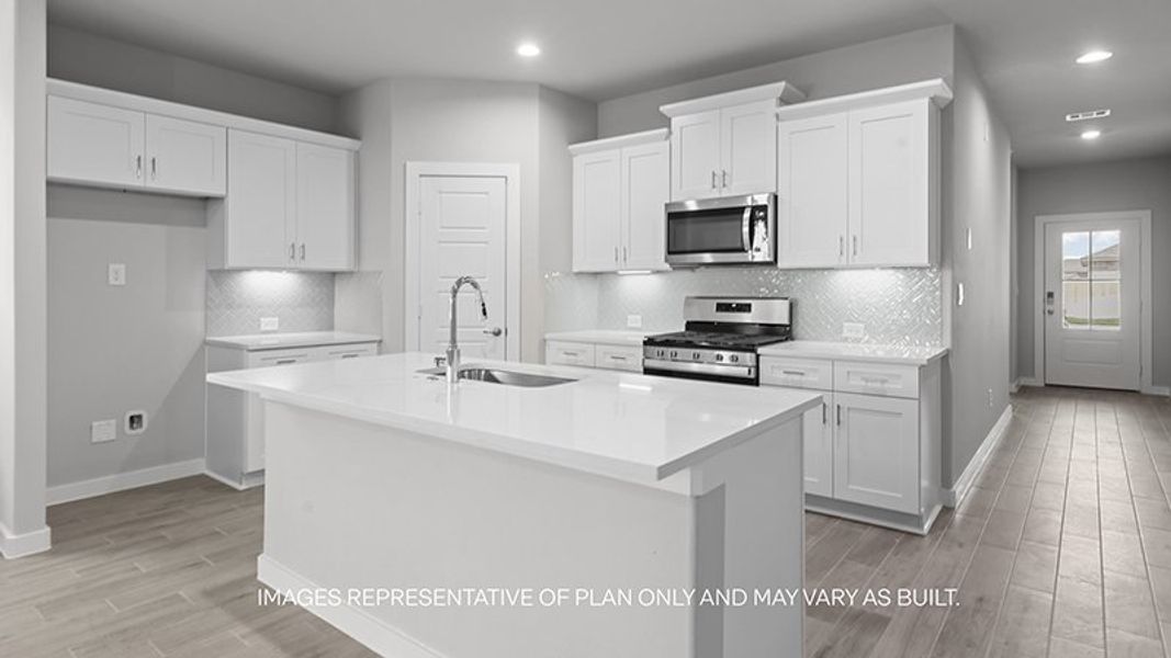 Furnished interior view inside a new home in Westmont, Lubbock (Image 4).