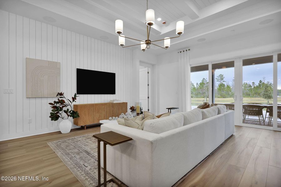 Furnished interior view inside a new home in Westerly Park at Wildlight, Yulee (Image 14).