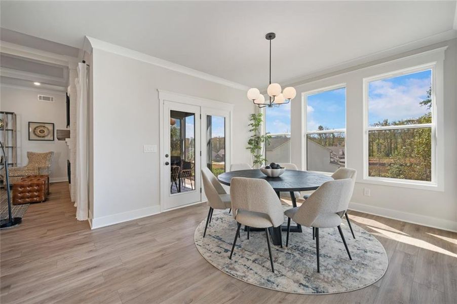 Furnished interior view inside a new home in Rosewood Lake Estates, Hoschton (Image 39).