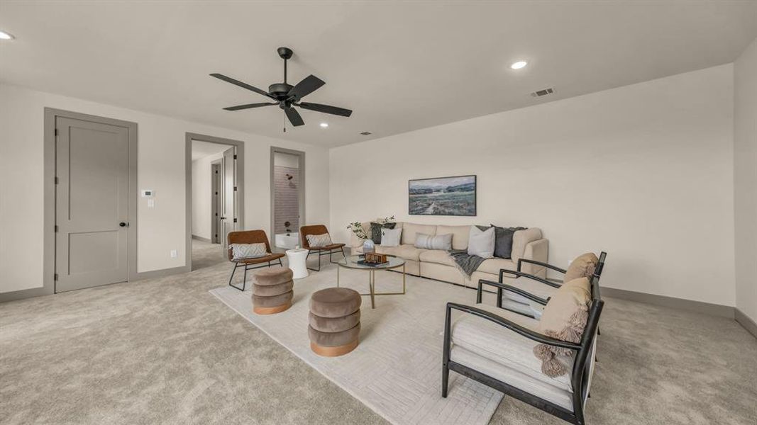Furnished interior view inside a new home in , Aledo (Image 34).