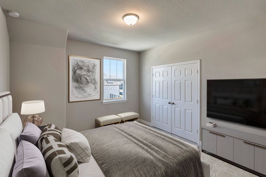 Third bedroom. Note: Sample product photo - actual exterior and interior selections may vary by homesite