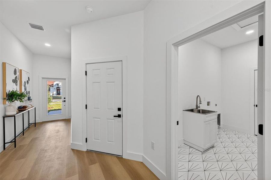 Furnished interior view inside a new home in , Tampa (Image 36). Furnished interior view inside a new home in , Tampa (Image 36).