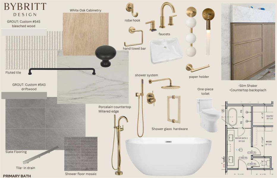 Visualize a bathroom oasis with elegant porcelain countertops, a modern shower system, and rich white oak cabinetry. Visualize a bathroom oasis with elegant porcelain countertops, a modern shower system, and rich white oak cabinetry.