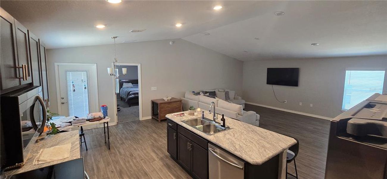 Livng Room and Kitcheb