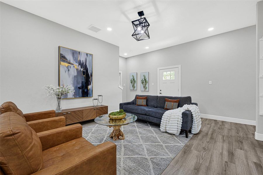 Open concept with great height on the ceilings