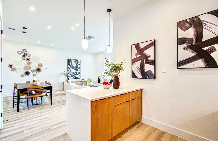 Furnished interior view inside a new home in , Houston (Image 29).