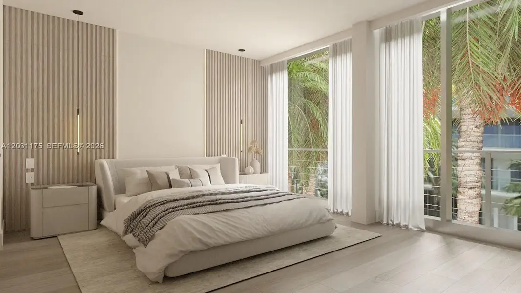 Furnished interior view inside a new home in , Miami Beach (Image 11). Furnished interior view inside a new home in , Miami Beach (Image 11).