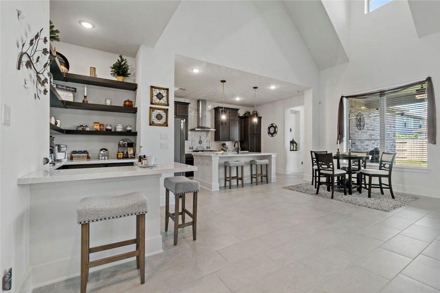 View of Kitchen and corner coffee/wine bar View of Kitchen and corner coffee/wine bar