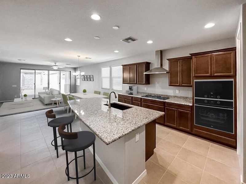 Furnished interior in a model home at Calistoga at Promenade in Queen Creek (Image 8). Furnished interior in a model home at Calistoga at Promenade in Queen Creek (Image 8).