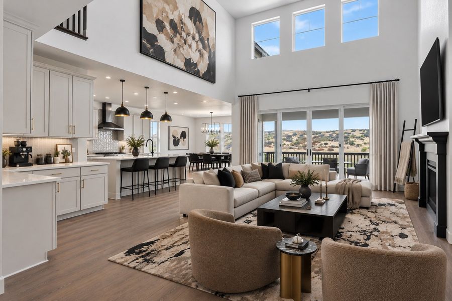 Furnished interior view inside a new home in Macanta, Castle Rock (Image 3).