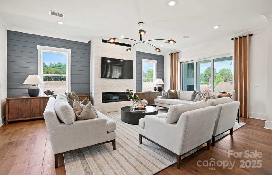 Open Gathering Room with Abundant Natural Light.  Representative Photo