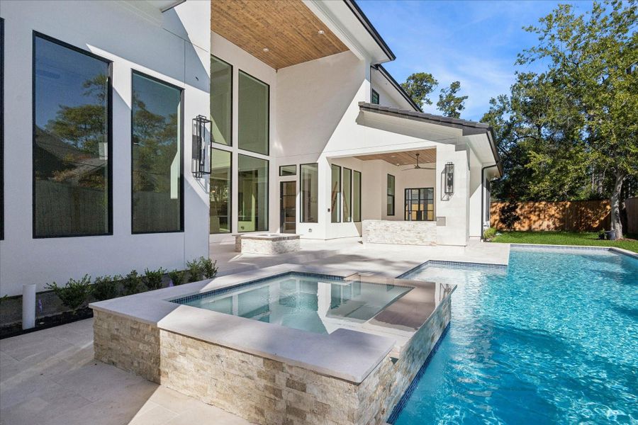 Exterior details and patio area of a home in , Houston (Image 4).