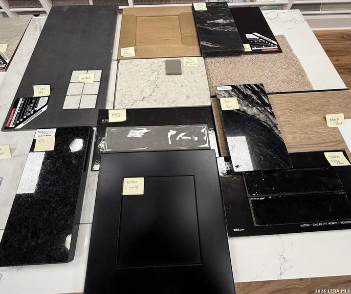 Sample of building materials used in homes in Shavano Highlands, San Antonio (Image 9).