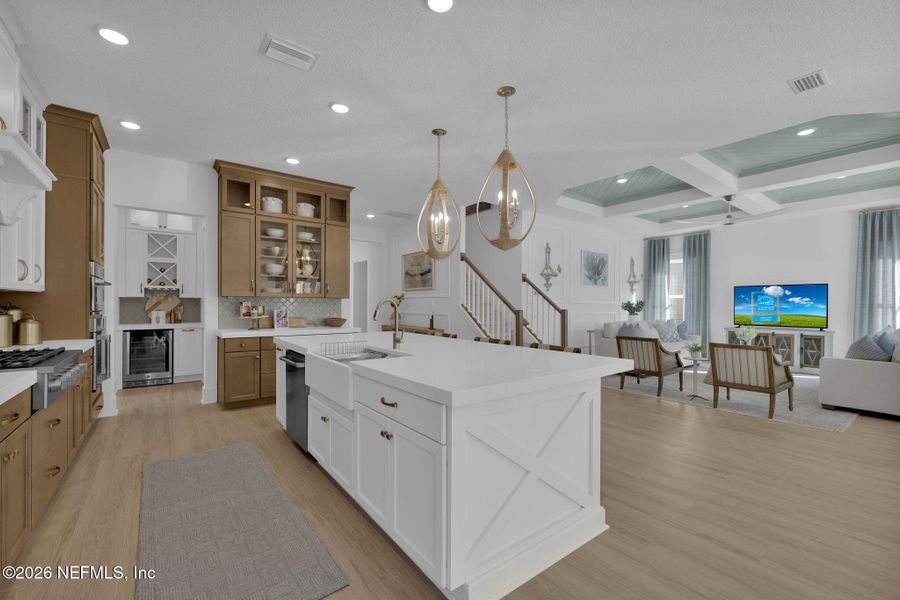 Furnished interior view inside a new home in , Ponte Vedra (Image 56).