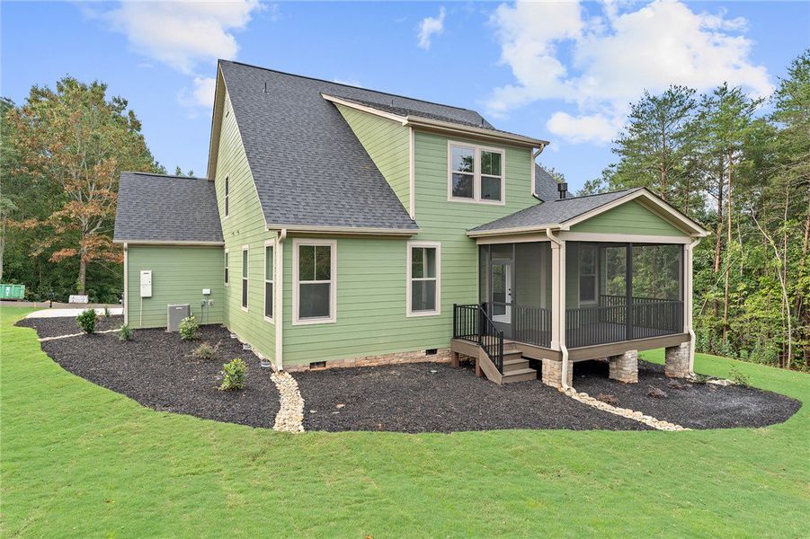 This charming home offers ample outdoor space and