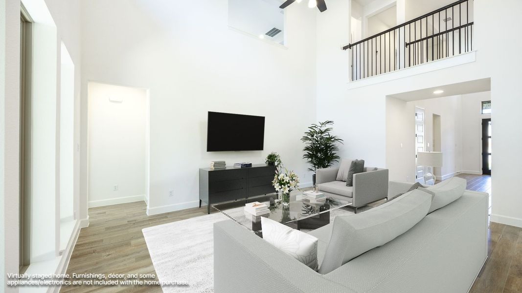 Furnished interior view inside a new home in Parmer Ranch, Georgetown (Image 4).