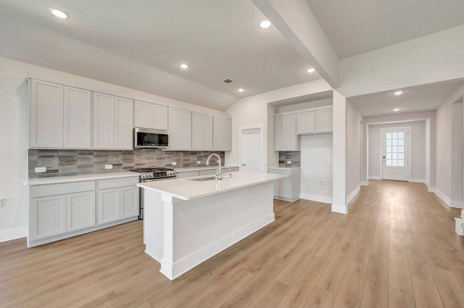 Furnished interior view inside a new home in The Meadows, Denton (Image 5).
