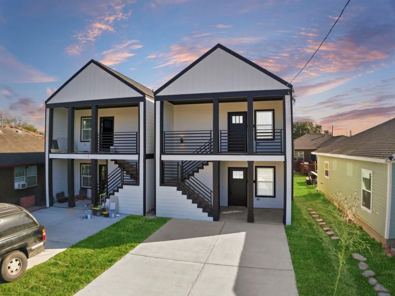 Front exterior of a new home in , Houston, TX, highlighting curb appeal (Image 24).