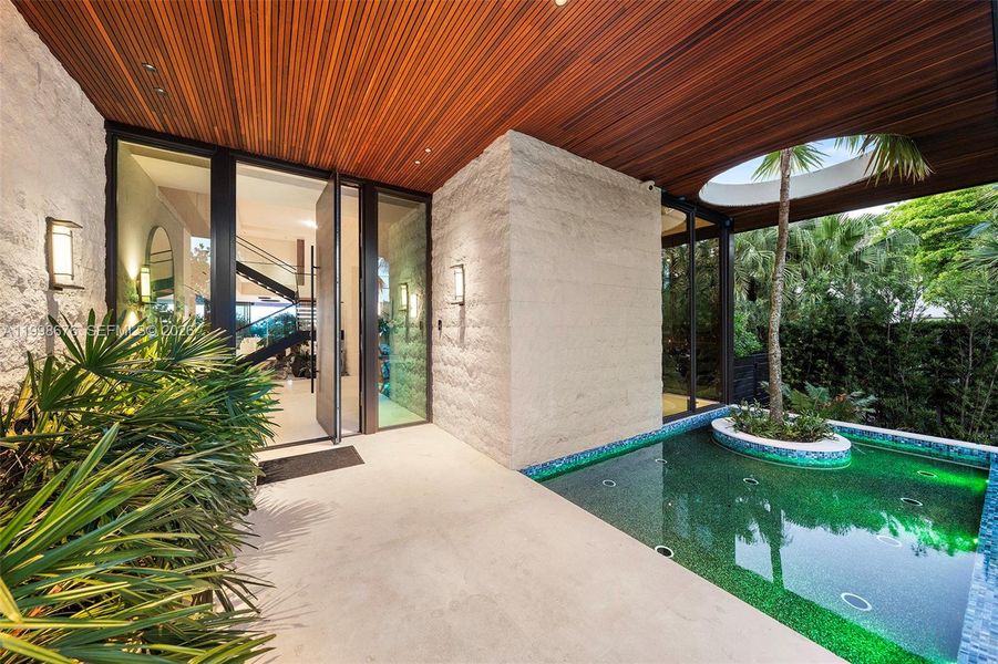 Exterior details and patio area of a home in , Bay Harbor Islands (Image 27).