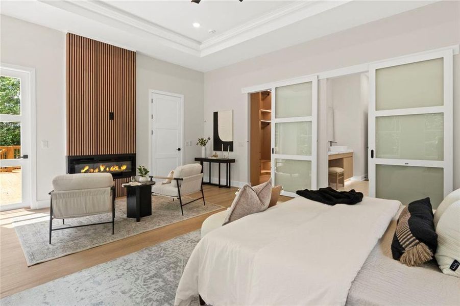 Furnished interior view inside a new home in , Fairburn (Image 34).