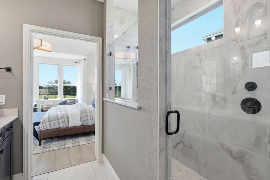 Representative furnished interior of a home built from the Rainier by Pulte Homes in Davis Ranch, San Antonio (Image 9).