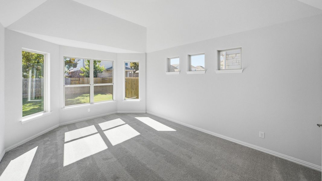 Furnished interior view inside a new home in Oaks at San Gabriel, Georgetown (Image 9).
