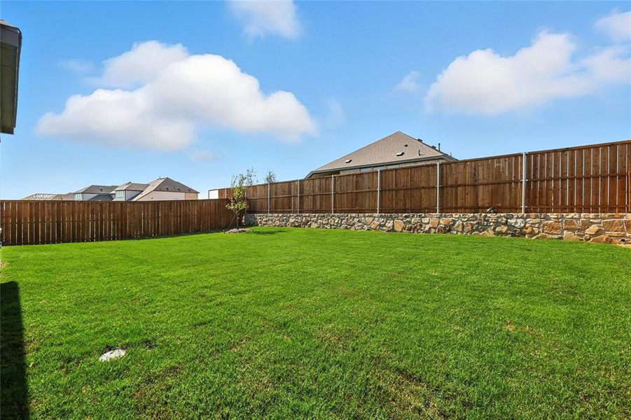 View of fenced backyard View of fenced backyard