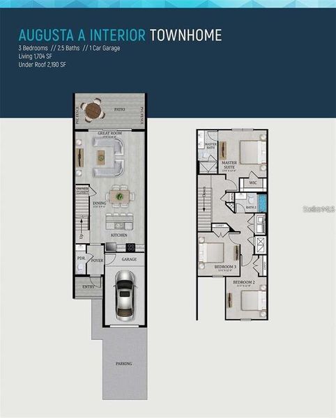 2D floor plan layout of this home in , Reunion, FL (Image 3).