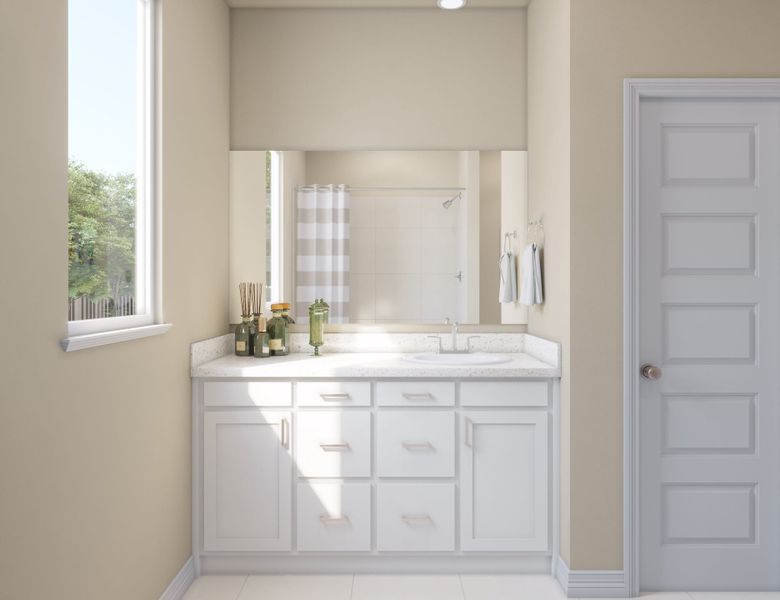 Furnished interior view inside a new home in Mason Woods, Cypress (Image 17).