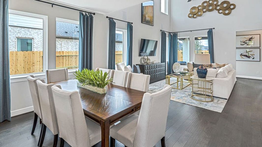 Furnished interior view inside a new home in Avalon at Cypress, Cypress (Image 12).