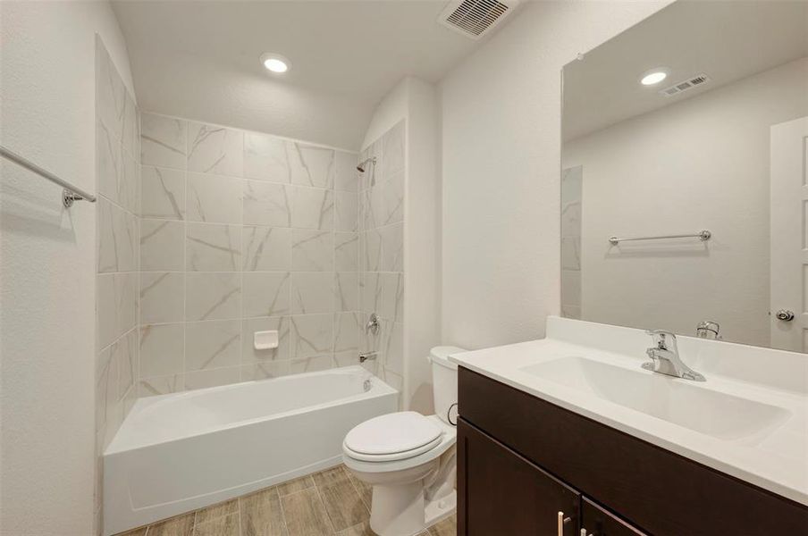 Furnished interior view inside a new home in The Preserve, Justin (Image 11).