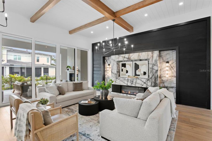 Furnished interior view inside a new home in , Tampa (Image 6).