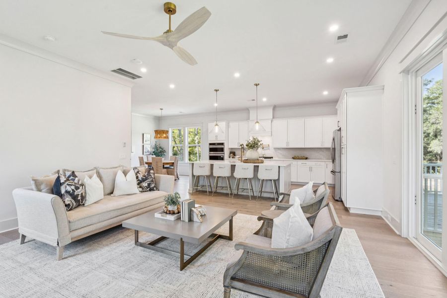 Furnished interior view inside a new home in , Johns Island (Image 4).
