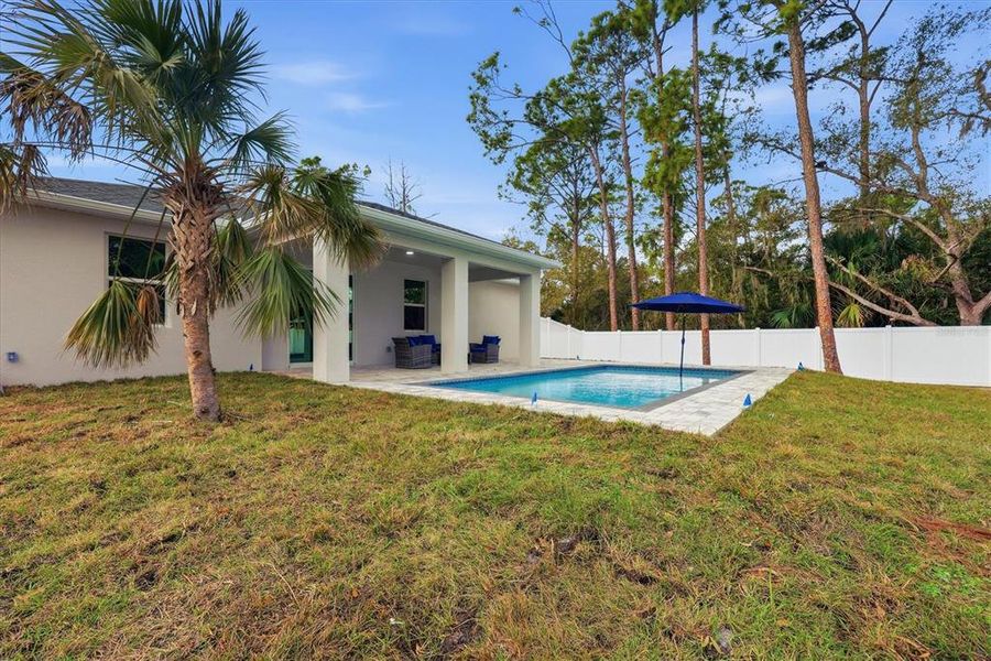 Exterior details and patio area of a home in , North Port (Image 28). Exterior details and patio area of a home in , North Port (Image 28).
