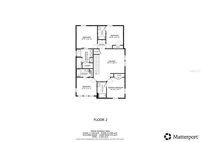 2D floor plan layout of this home in Windsor Cay Resort, Clermont, FL (Image 6).