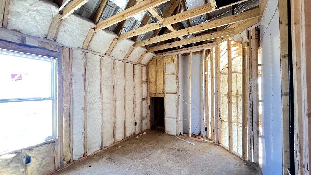 Construction progress - fourth bedroom