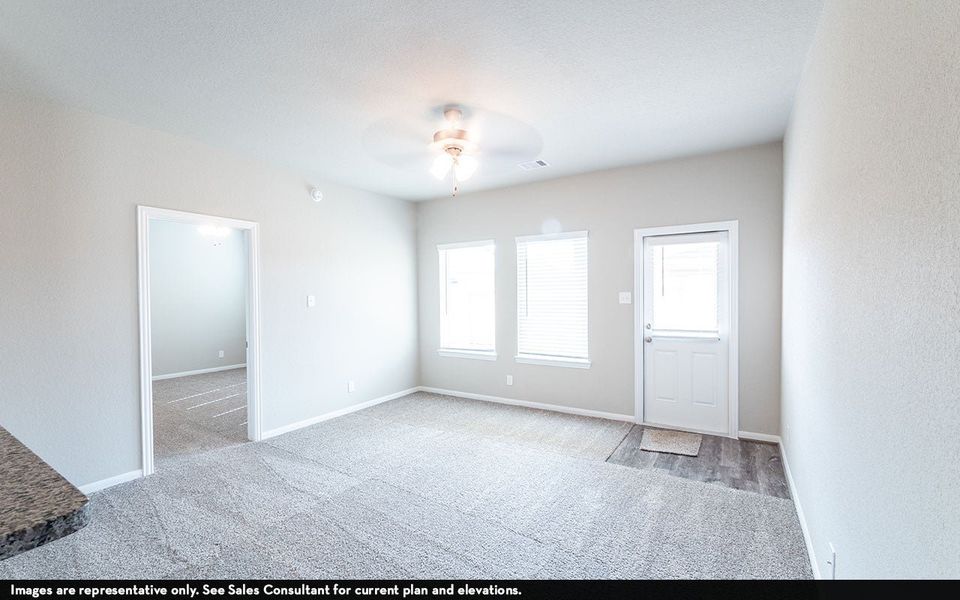 Representative unfurnished interior of a home built from the Oak II by CastleRock Communities in Chasin Heights, Converse (Image 13). Representative unfurnished interior of a home built from the Oak II by CastleRock Communities in Chasin Heights, Converse (Image 13).