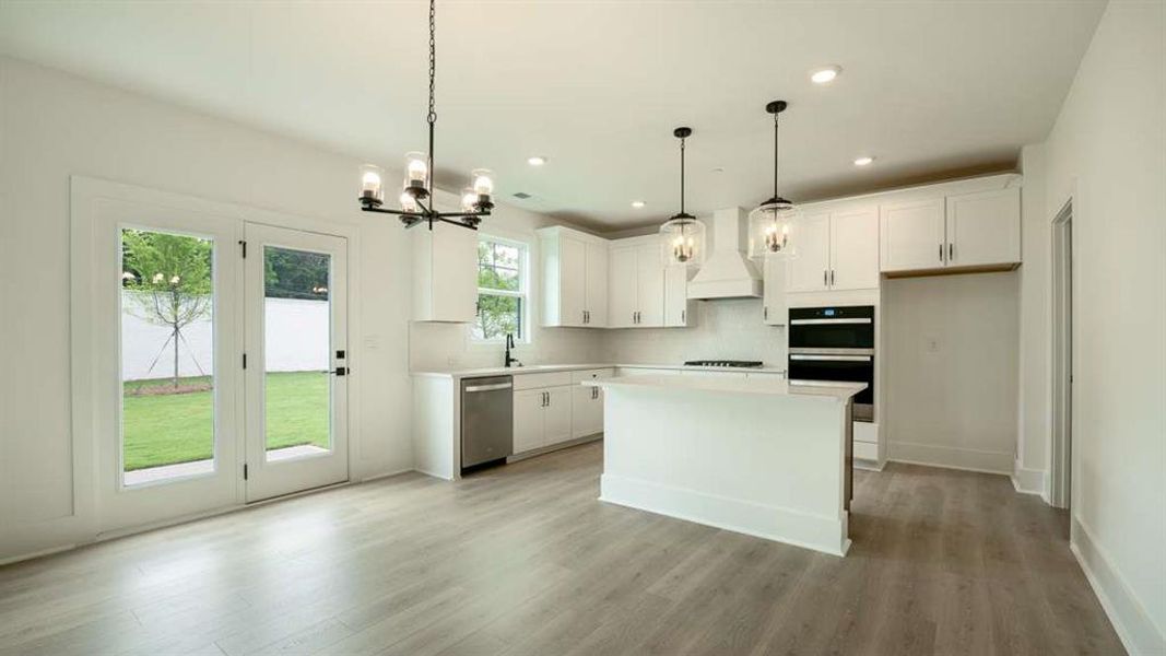 Furnished interior view inside a new home in The Village at Sandy Plains, Marietta (Image 3). Furnished interior view inside a new home in The Village at Sandy Plains, Marietta (Image 3).