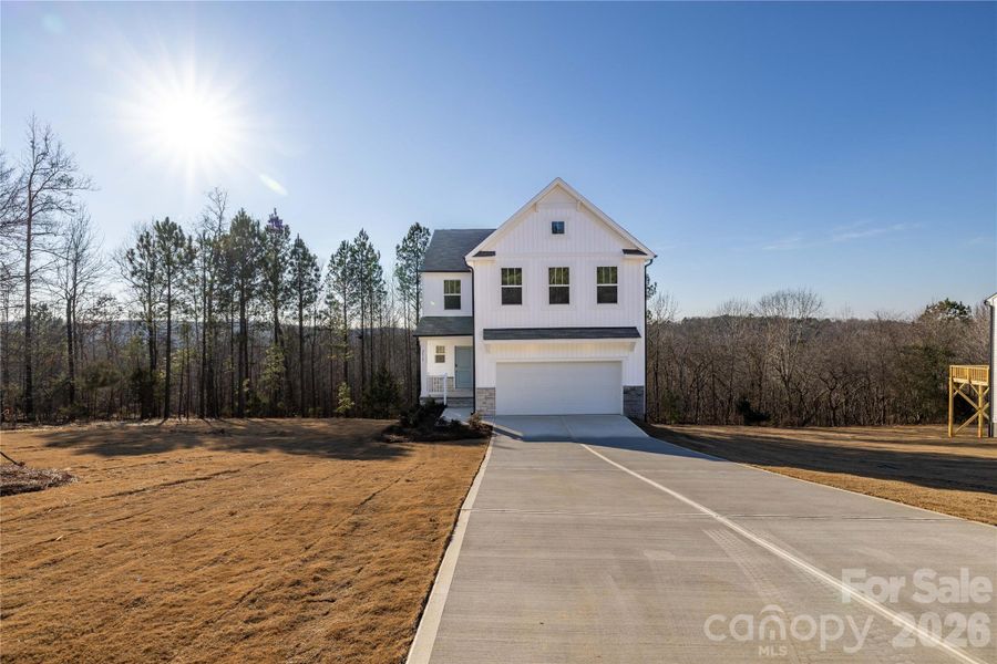 Front exterior of a new home in Grandview, Albemarle, NC, highlighting curb appeal (Image 21).
